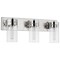 Nuvo Intersection 3-Light Vanity - Polished Nickel with Clear Glass 60/7633 - alternate 1